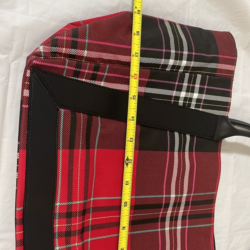 Victoria Secret plaid and botanical hand bag - Picture 12 of 13
